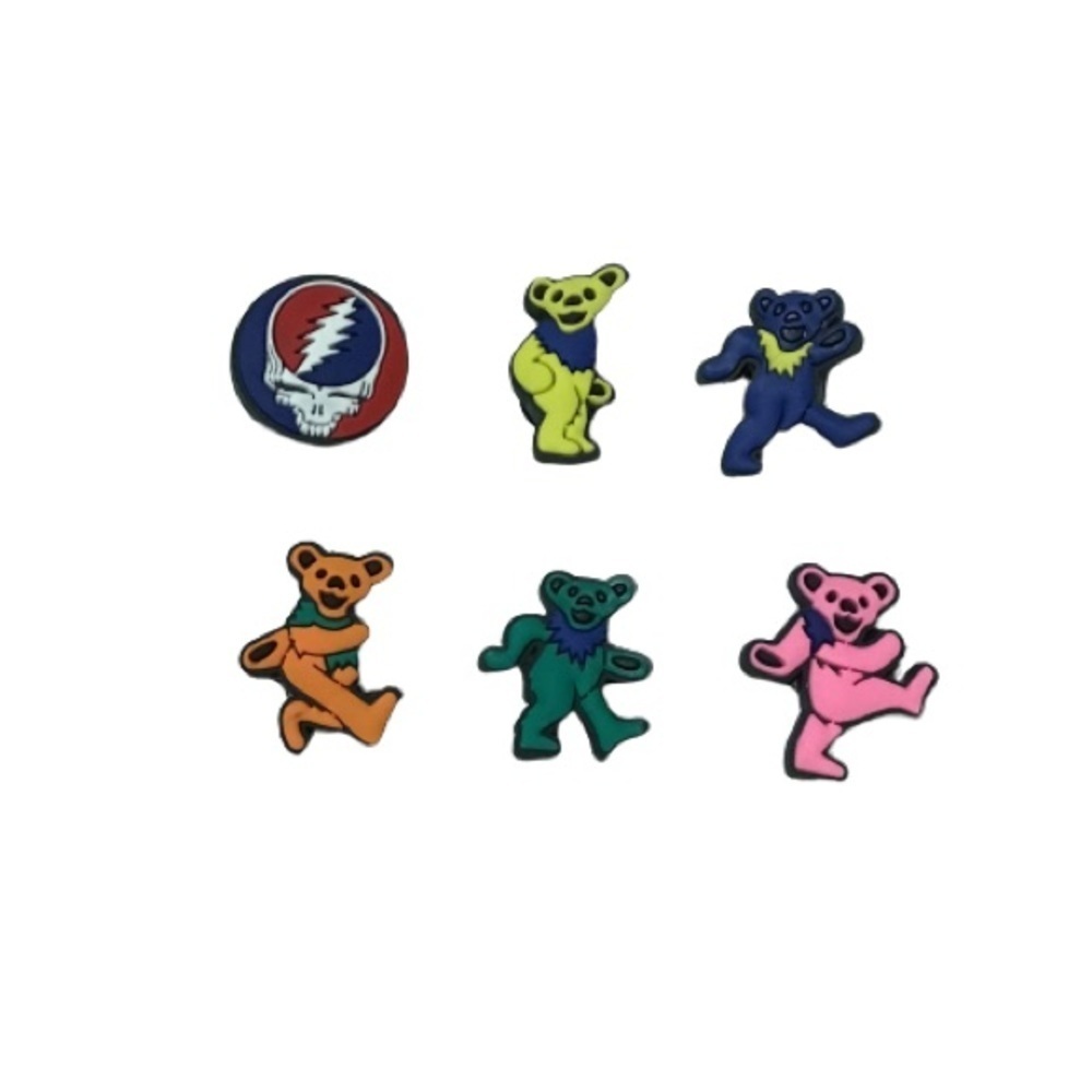 Grateful Dead set of 6 croc charms